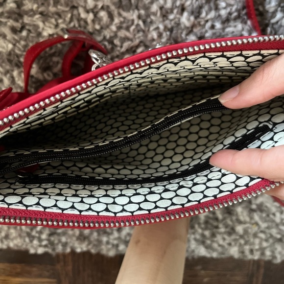 Brighton VTG Red Crossbody Nylon Bag - Picture 12 of 16